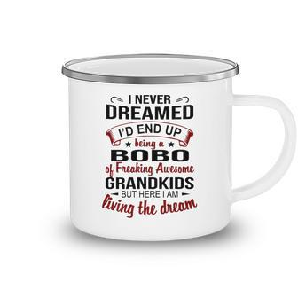 Bobo Grandpa Gift Bobo Of Freaking Awesome Grandkids Camping Mug - Seseable