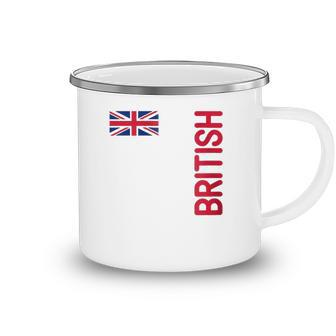 British Flag And The United Kingdom Roots Zip Camping Mug | Mazezy