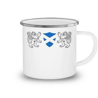 Campbell Scottish Family Clan Scotland Name Lion T Shirt Camping Mug - Seseable