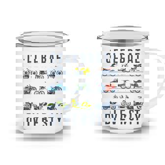 Celebrate Diversity | Motorcycle Biker Motorbike Enthusiasts Camping Mug | Seseable UK