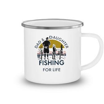 Dad And Daughter Fishing Partners For Life Vintage Camping Mug | Mazezy