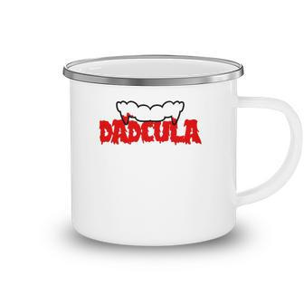 Dadcula Dracula Vampire Vampire Costume Fathers Camping Mug | Mazezy
