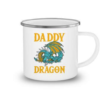 Daddy Dragon Mythical Fathers Day Dad Legendary Creature Camping Mug | Mazezy