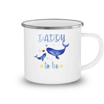 Daddy To Be Whale Pregnancy Announcement Sea Animal Camping Mug | Mazezy