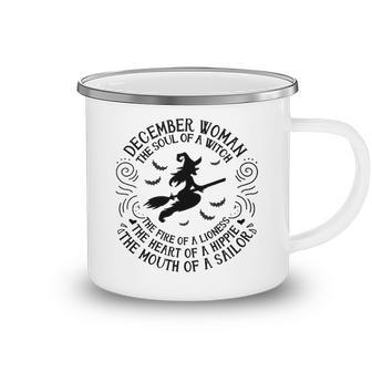December Woman The Soul Of A Witch Camping Mug - Seseable