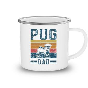 Dog Pug Papa - Vintage Pug Dad Camping Mug | Mazezy