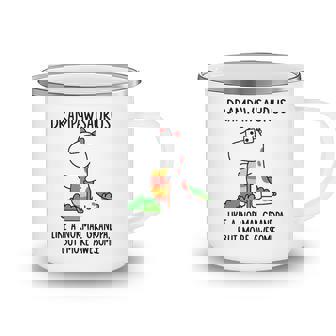 Drampaw Grandpa Gift Drampawsaurus Like A Normal Grandpa But More Awesome Camping Mug - Seseable