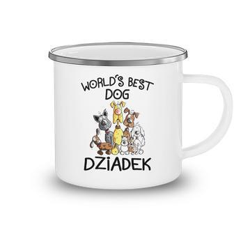 Dziadek Grandpa Gift Worlds Best Dog Dziadek Camping Mug - Seseable