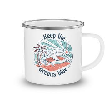 Environmentalist Keep The Oceans Blue Camping Mug | Favorety UK