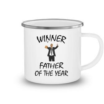 Father Of The Year Best Father Winner With Trophy Camping Mug | Mazezy
