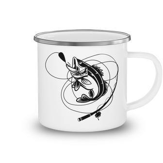 Fishing Bass Sticker Camping Mug | Favorety CA