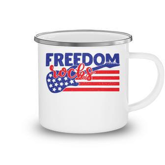 Freedom Rocks Musician Guitarist 721 Shirt Camping Mug | Favorety