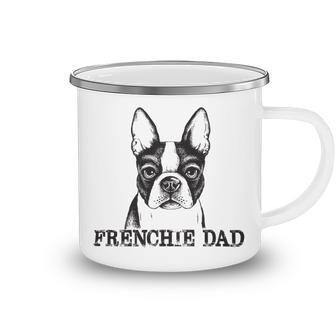 Frenchie Dad French Bulldog Dog Lover Funny Men 605 Trending Shirt Camping Mug | Favorety UK