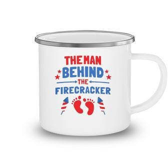 Funny 4Th Of July The Man Behind The Firecracker Daddy Camping Mug | Mazezy