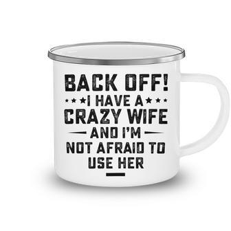 Funny Husband Gifts From Wife Crazy Wife Marriage Humor Camping Mug | Favorety UK