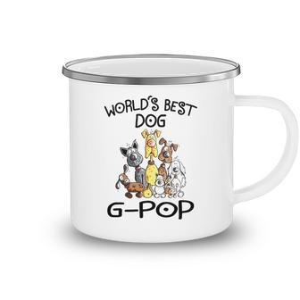 G Pop Grandpa Gift Worlds Best Dog G Pop Camping Mug - Seseable
