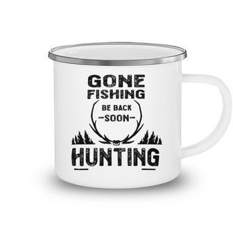 Gone Fishing Be Back Soon Hunting Camping Mug | Favorety CA