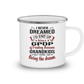 Gpop Grandpa Gift Gpop Of Freaking Awesome Grandkids Camping Mug - Seseable