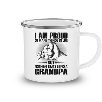 Grandpa Gift Nothing Beats Being A Grandpa Camping Mug - Seseable
