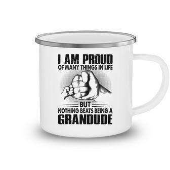 Grandude Grandpa Gift Nothing Beats Being A Grandude Camping Mug - Seseable