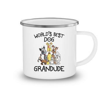 Grandude Grandpa Gift Worlds Best Dog Grandude Camping Mug - Seseable