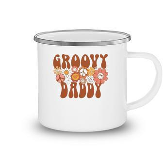 Groovy Daddy Retro Matching Family Baby Shower Fathers Day Camping Mug | Mazezy