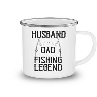 Husband Dad Fishing Legend Funny Fathers Day Father Fishermen Fishing Lovers Fishing V2 Camping Mug | Favorety DE