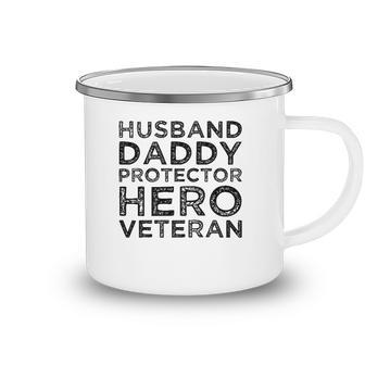 Husband Daddy Protector Hero Veteran Fathers Day Dad Gift Camping Mug | Mazezy