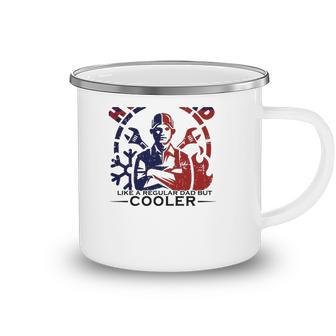 Hvac Dad Like A Regular Dad But Cooler Crossed Wrench Fathers Day Gift Camping Mug | Mazezy
