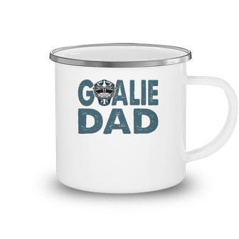 Ice Hockey Helmet Goalie Dad Hockey Player Gift Camping Mug | Mazezy