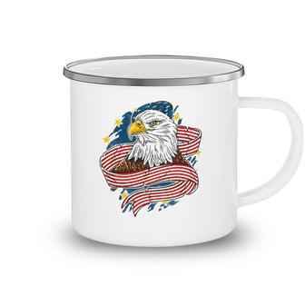 July 4Th American Flag Usa Memorial Patriotic Eagle Pride Camping Mug | Mazezy