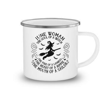 June Woman The Soul Of A Witch Camping Mug - Seseable