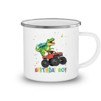 Kids Rawr Im4 4Th Birthday T Rex Dinosaur Party For Boys Camping Mug - Seseable