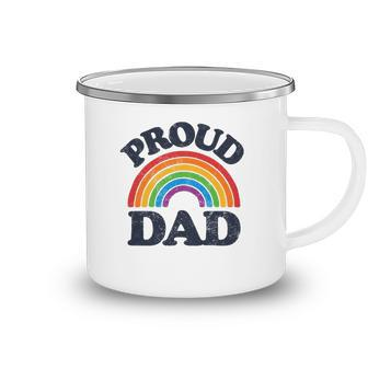 Lgbtq Proud Dad Gay Pride Lgbt Ally Rainbow Fathers Day Camping Mug | Mazezy