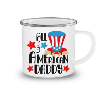 Mens All American Daddy - 4Th Of July For Dad Camping Mug - Seseable