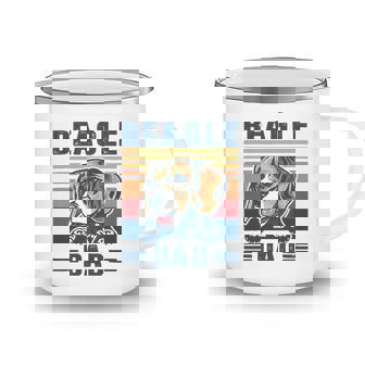 Mens Beagle Dad Father Retro Beagle Gifts Dog Dad Camping Mug | Mazezy