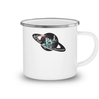 Mens Best Dad In The Universe Fathers Day - Space Nebula Gift Camping Mug