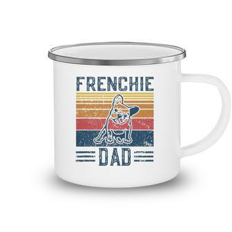 Mens Funny Vintage Frenchie Dad For Men - French Bulldog Camping Mug | Mazezy