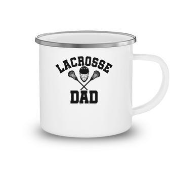 Mens Lacrosse Dad Lax Daddy  Fathers Day Gift Camping Mug