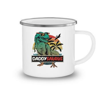 Mens Matching Family Daddysaurusrex Fathers Day Dad Camping Mug | Mazezy