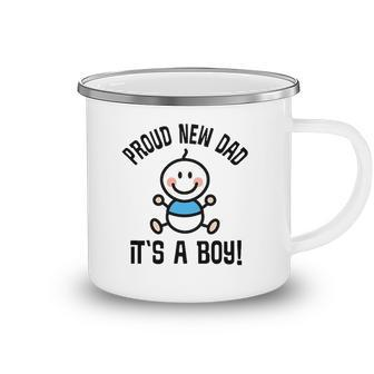 Mens Proud New Dad Its A Boy Fathers Day Gift Camping Mug | Mazezy