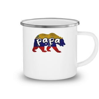 Mens Venezuelan Papa Bear Matching Gift Camping Mug | Mazezy