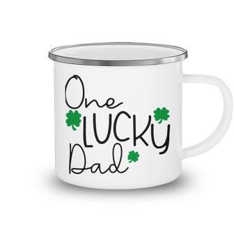 One Lucky Dad Funny St Patrick Day Camping Mug | Favorety AU