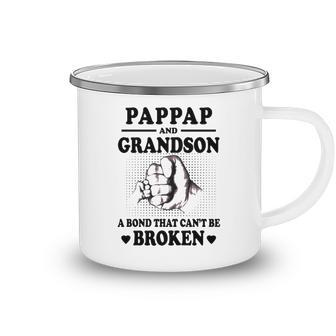 Pap Pap Grandpa Gift Pap Pap And Grandson A Bond That Cant Be Broken Camping Mug - Seseable