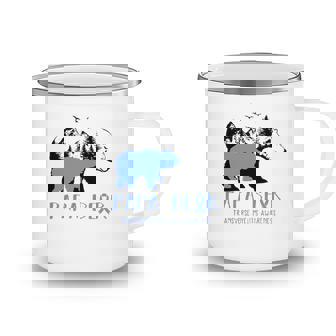Papa Bear Transverse Myelitis Awareness For Women Men Camping Mug | Mazezy