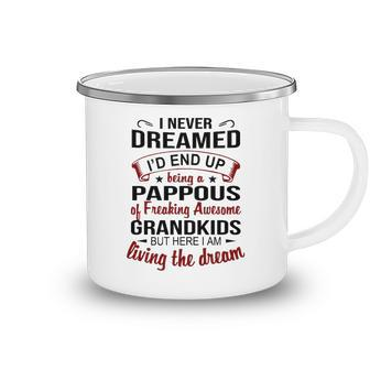 Pappous Grandpa Gift Pappous Of Freaking Awesome Grandkids Camping Mug - Seseable