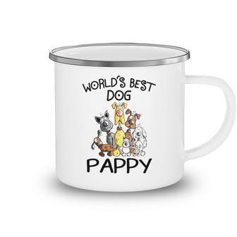 Pappy Grandpa Gift Worlds Best Dog Pappy Camping Mug - Seseable