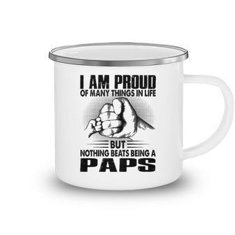 Paps Grandpa Gift Nothing Beats Being A Paps Camping Mug - Seseable