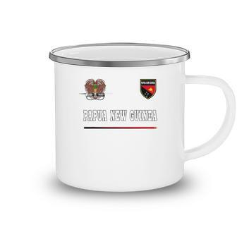 Papua New Guinea Sports Soccer Jersey Tee Flag Football Camping Mug | Mazezy