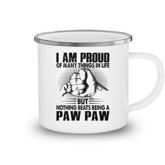 Paw Paw Grandpa Gift Nothing Beats Being A Paw Paw Camping Mug - Seseable